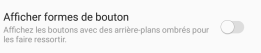 Afficher formes de bouton