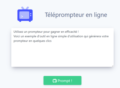 teleprompt