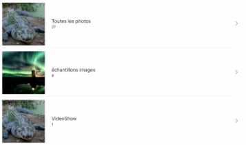 Albums à votre disposition